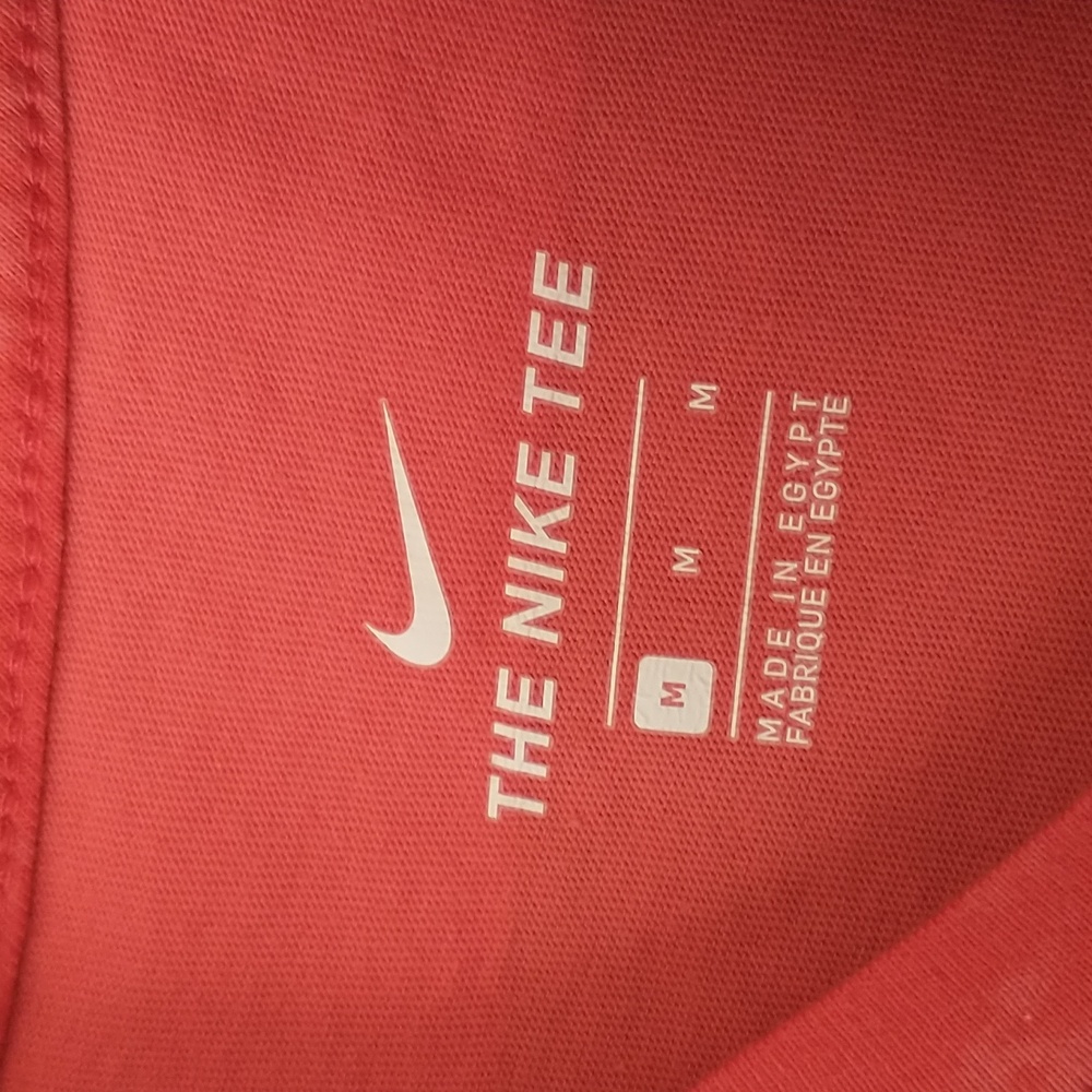 Nike Men's Red Tie Dye T-Shirt with Pocket - Picture 9 of 12
